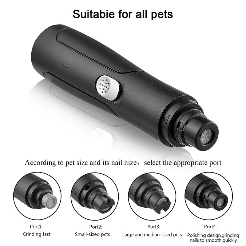 Pet Automatic Nail Grinder Rechargeable USB  Animal Clipper