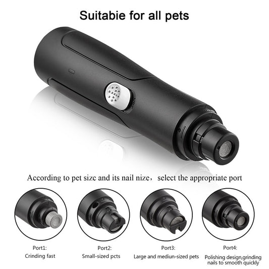Pet Automatic Nail Grinder Rechargeable USB  Animal Clipper